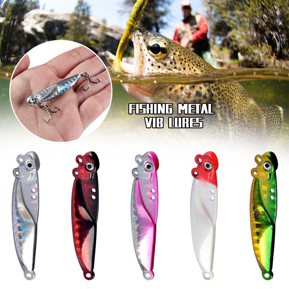 Preva Memancing Logam VIB Lures 5cm 16g Bass Hook Hidup Berputar Umpan Sendok Umpan