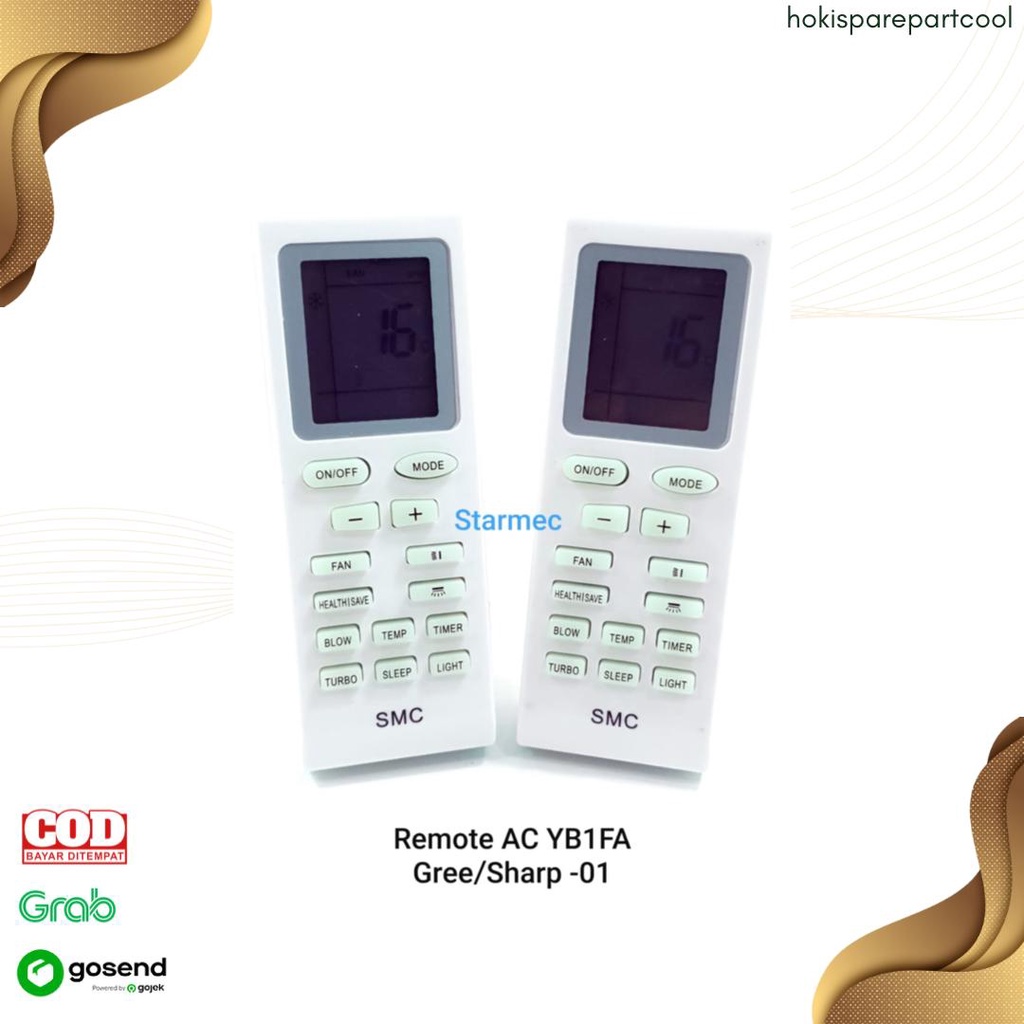 Remote AC GREE / SHARP MULTI YB1FA