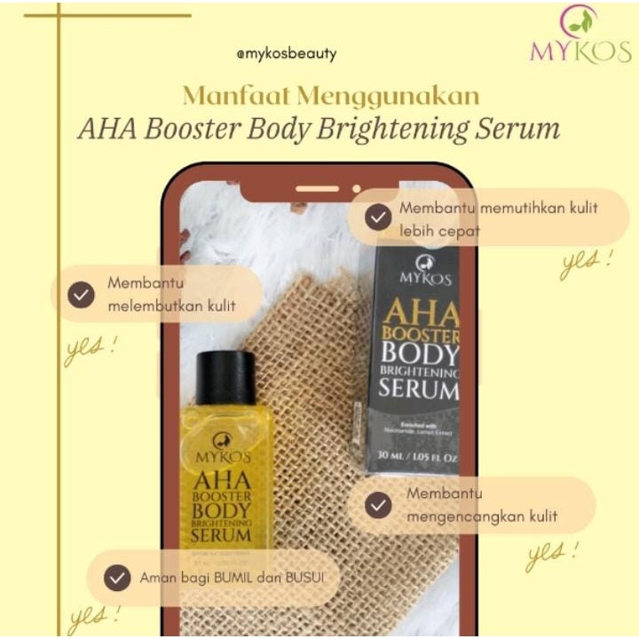 MYKOS AHA BOOSTER BRIGHTENING SERUM 30ML (N019276)