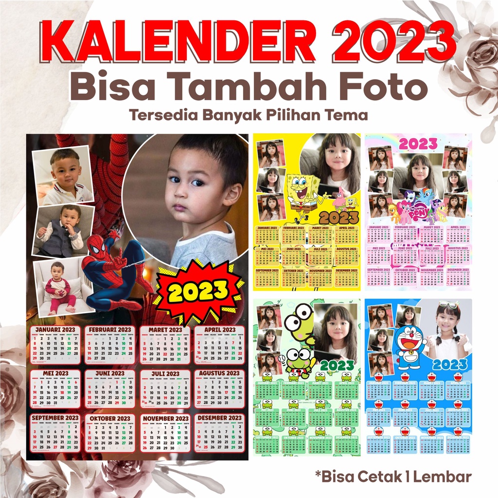

Cetak KALENDER LUCU BISA TAMABAH FOTO - kalender poster - kalender dinding - kalender 2023 custom