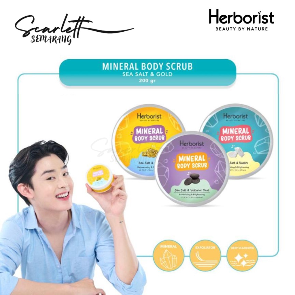 Herborist Mineral Body Scrub 200gr | Herborist | Moisturizing &amp; Brightening | Revitalizing