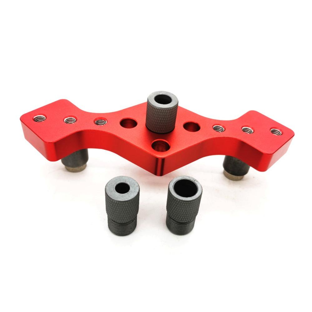 Top Vertical Pocket Hole Jig Locator Guide Jig Pemandu Lubang Dowel Pemandu Bor 3 Lubang