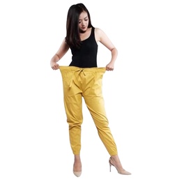 JOGGER PANTS KATUN STRECTH Wanita | Jogger Pants Katun Stretch [ Bahan Melar/Elastis ]