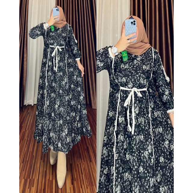 midi dress katun twill READY