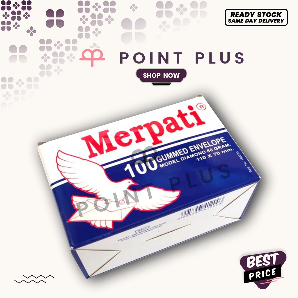 

Amplop kecil 70 x 110 mm putih MERPATI
