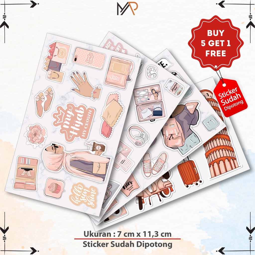 

Sticker Aesthetic Woman Theme / Sticker Hijab / Sticker Wanita