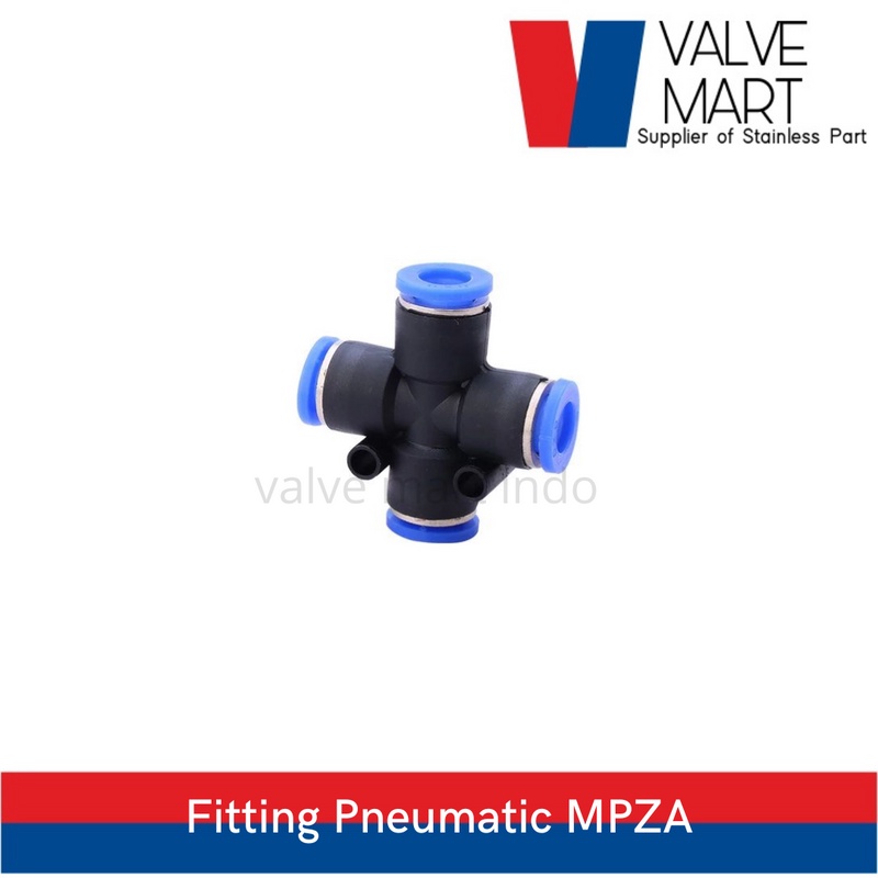 FITTING PNEUMATIC 4 CABANG MPZA / PZA 12mm