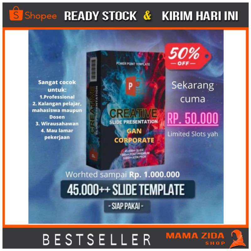 Merajai Pasar Digital: Panduan Lengkap Presentasi Jual Beli Online (PPTX)