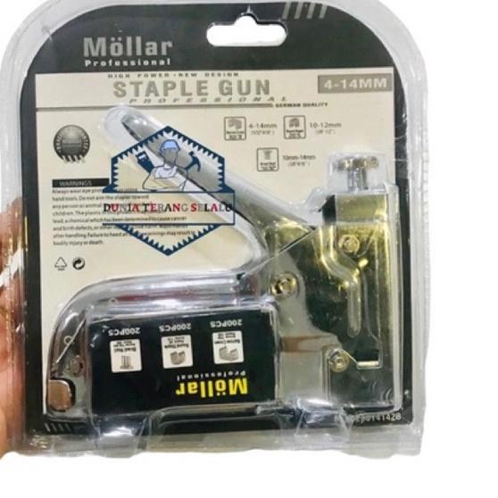 

↲ Staple Gun 3 in 1 MOLLAR Staples Stapler Tembak Tacker Hekter Heckter 3Way Jok Kulit Kardus Dekor (SUDAH DAPAT 600 BIJI ISI STAPLES) ➭