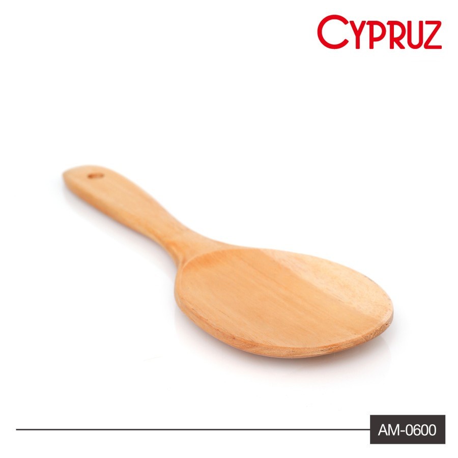 Cypruz Centong Nasi Bundar Kayu Mahoni / Rice Spoon AM-0600