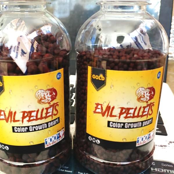 PELET JAHAT BLACK level 2 ikan louhan lohan ukuran 100gr merah kontes - SIZE M