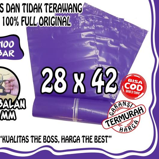 

UNGU LILAC PREM 28x42 ISI ±100 POLYMAILER TEBAL GLOSSY HALUS