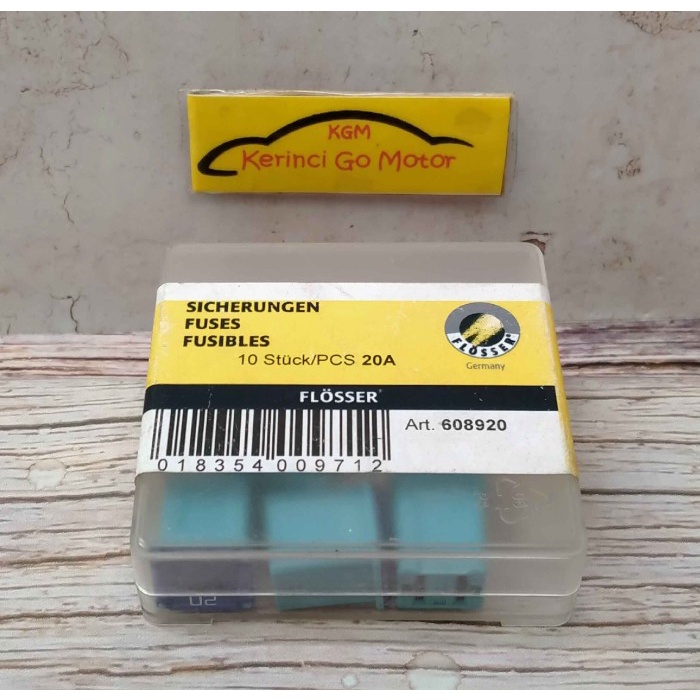FLOSSER SEKRING PUSAT SKRING FUSE SMALL FEMALE 20 AH BLUE 608920