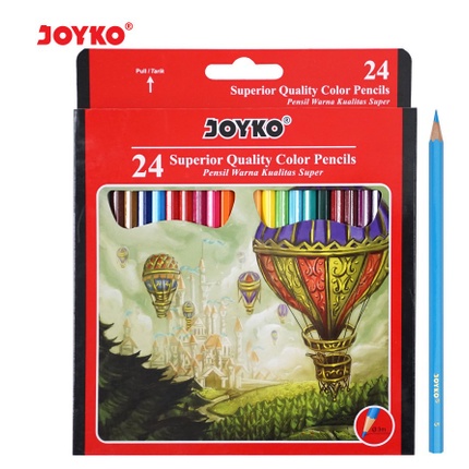 

SILAHKAN DIORDER Pensil Warna Joyko 24 Warna Panjang CP-24PB