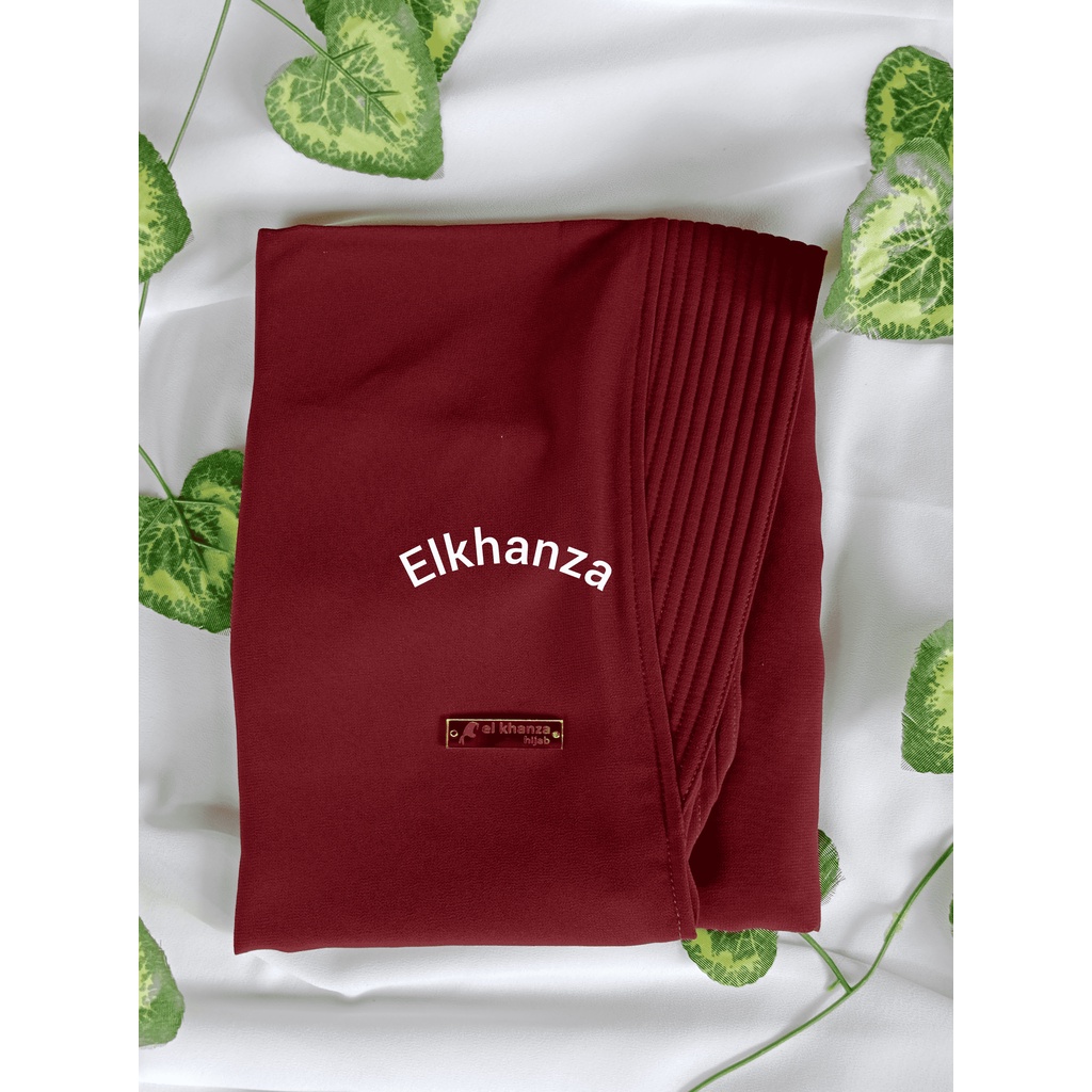 Garansi Khimar Syar'I 2Layer L Ceruty Babydoll/ Khimar Ceruty 2 Layer Jilbab Lancip Depan By