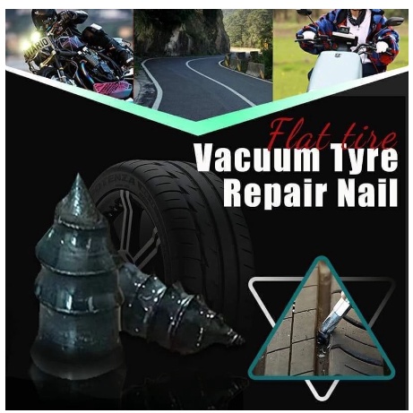 SKRUP PAKU LEM TAMBAL BAN Tubles Vacuum Tyre Repair Nail Tire Repair Tubeless Rubber Nails