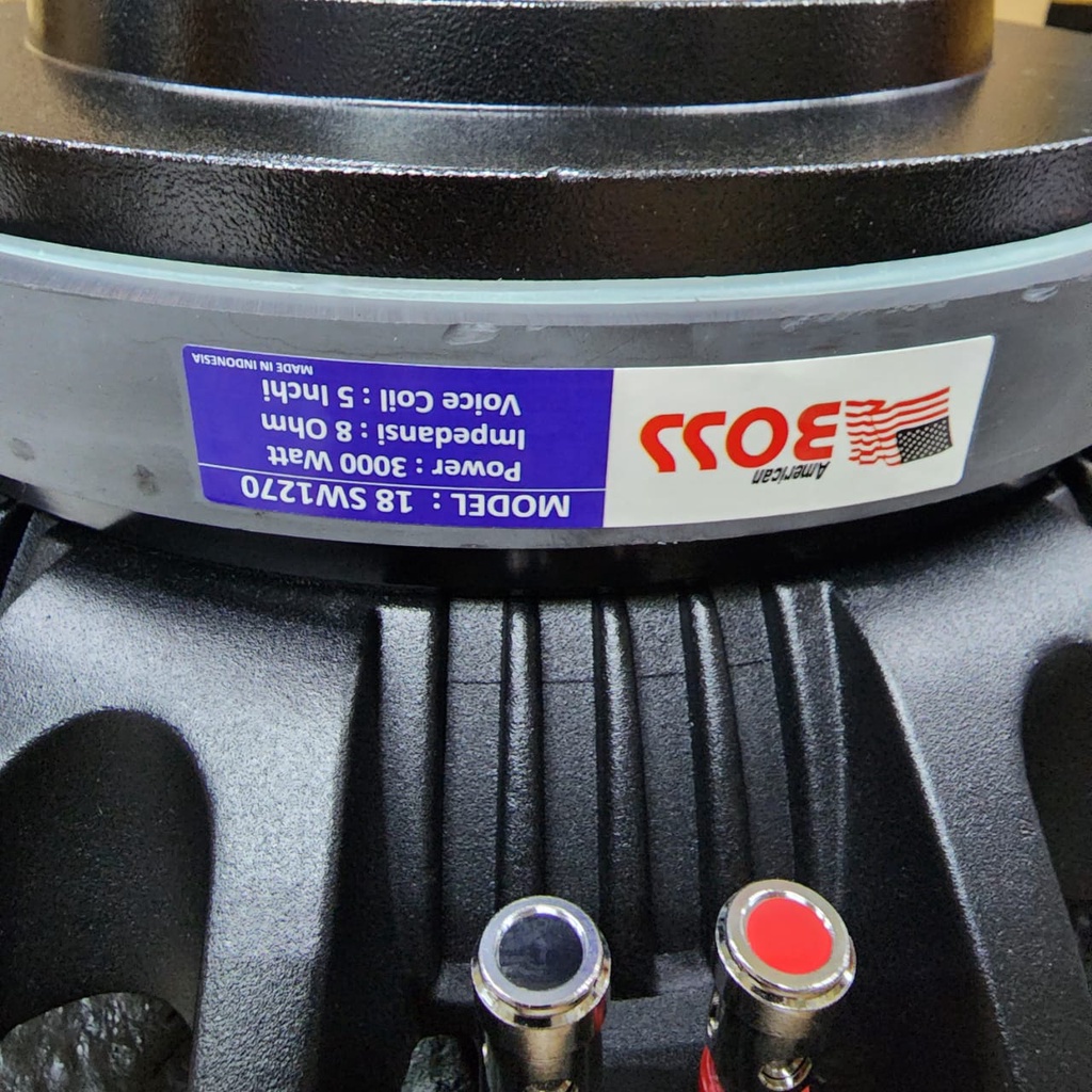 SPEAKER AMERICAN BOSS 18SW1270 KOMPONEN SPEAKER 18 INCH 18 SW 1270