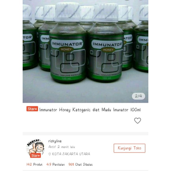 

Immunator Honey 100ml Madu Diet Immunator