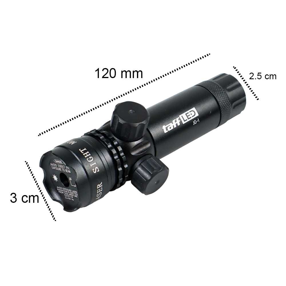 TaffLED Tactical Green Dot Laser Scope Mount Baterai Charger Laser Hijau Kuat Multifungsi Berburu Malam