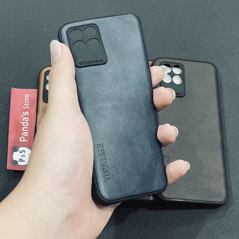 Leather Case Realme 8i / Narzo 50 Softcase Kulit Elegan Casing Slim Fit