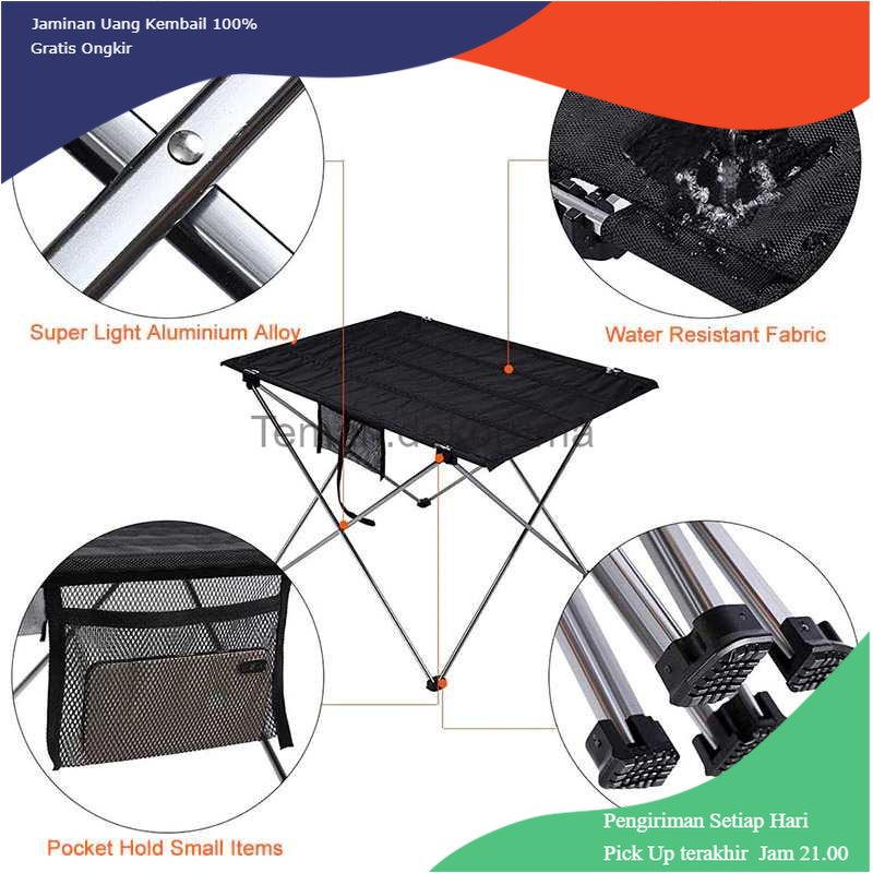 TD - PR TOPX Meja Lipat Piknik Foldable Portable Ultralight Table - TX588