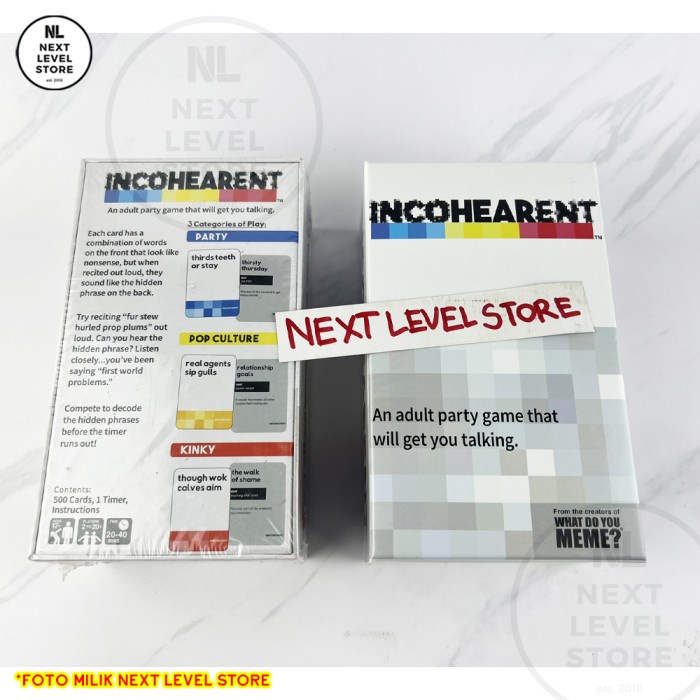 Incohearent - What Do You Meme - Party Card Game Board Games