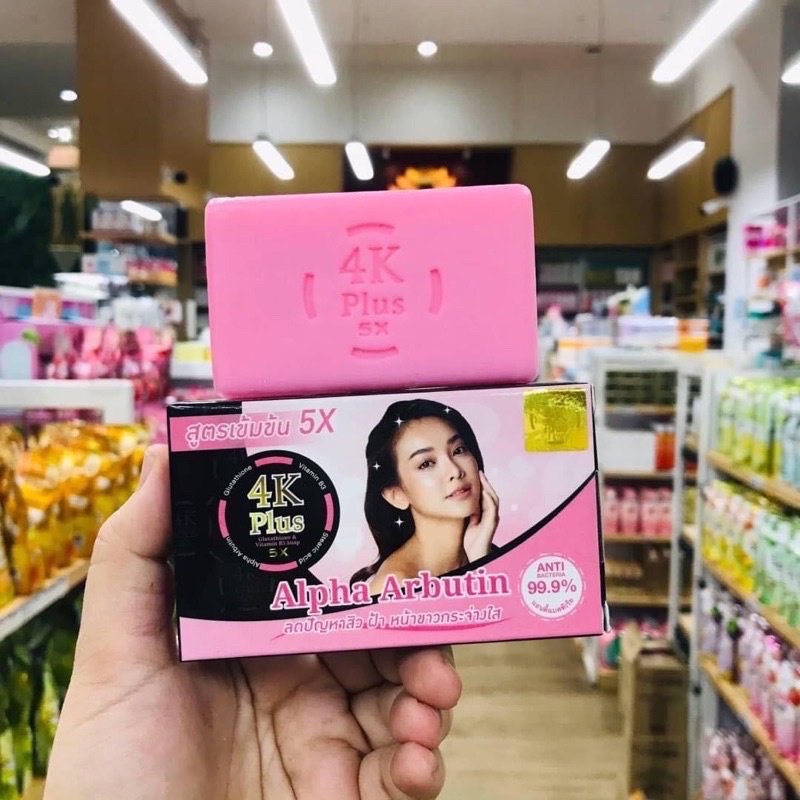 4K Plus 5x Alpha Arbutin Soap (100gr) Original 100% Thailand