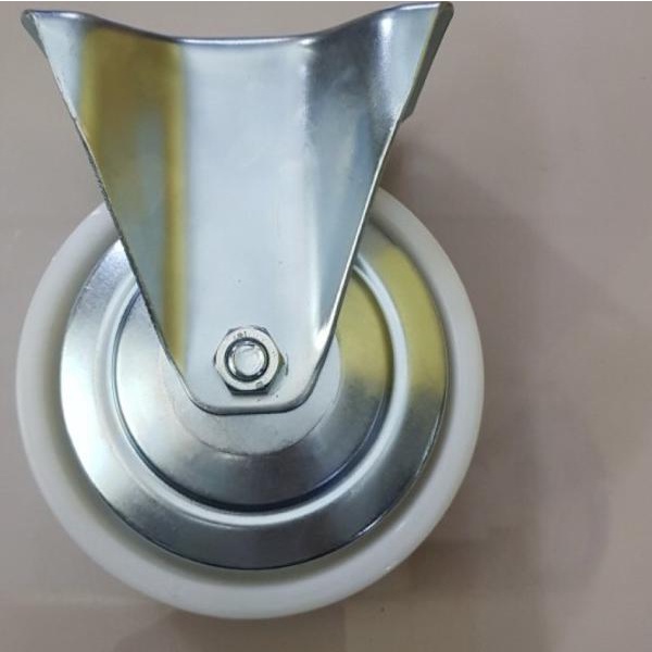 roda troli 6 inch nilon lurus / mati