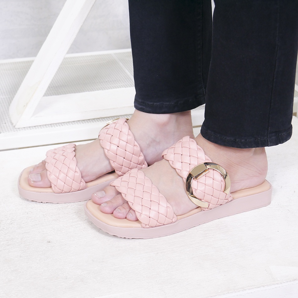 Bernx's Shoes - Sandal Wanita Sandal Slip On Kepang Strap 2 Audris Size 36-40
