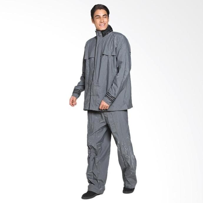 Jas Hujan Messio Abu / Raincoat Messio Ventilator