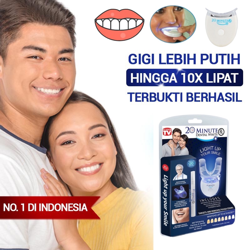 Versident Shinning Bright Teeth Original BPOM - Pemutih Gigi, Pembersih Karang Gigi, Mengatasi Bau Mulut, Mencerahkan Gusi Beaudelab KIT Pemutih Gigi Permanen | Teeth Whitening Kit | Alat Pemutih Gigi Cepat Lamp