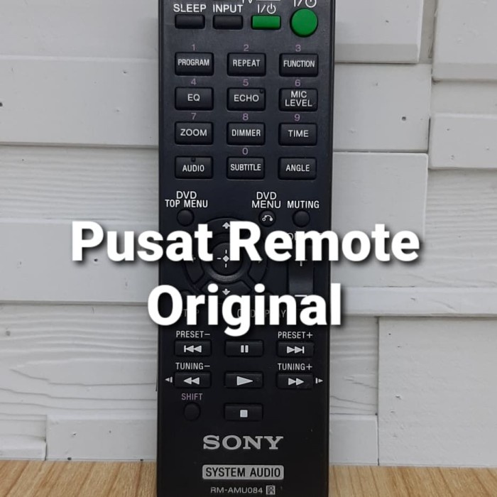 Dvd Remote Remot Dvd Home Theater Sony Rm-Amu084 Original Asli