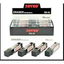 

Penghapus Panjang JOYKO Hitam ( EB-30 / ER-30W ) Pencil Eraser / Stip