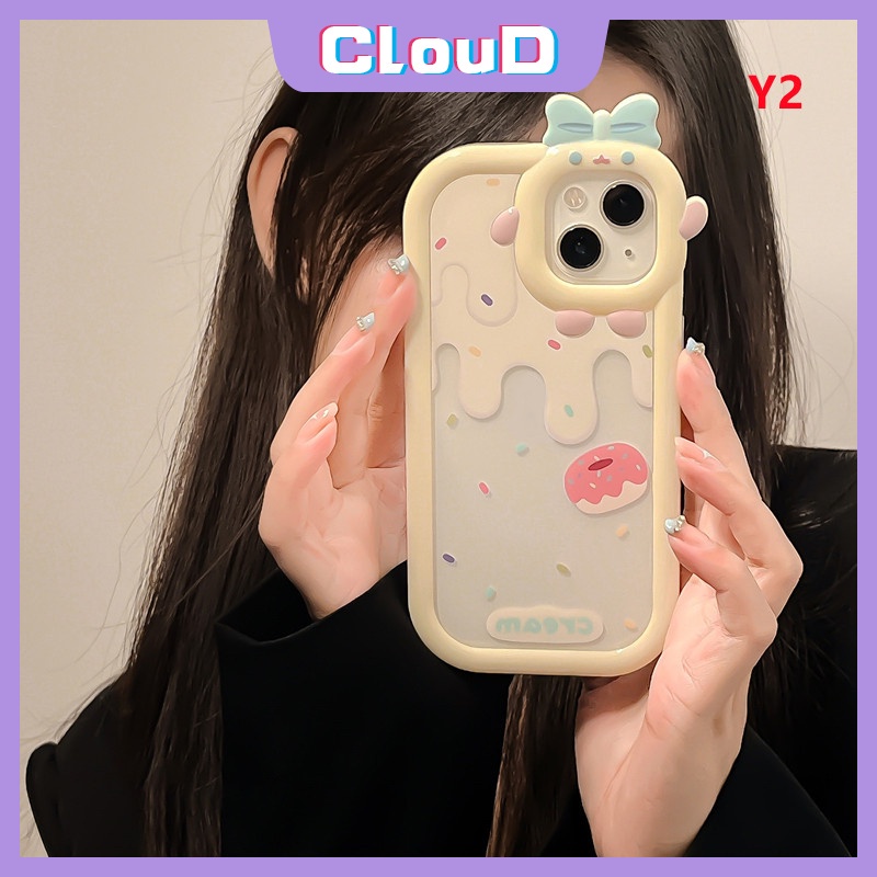Casing Kue Es Krim Musim Panas Ponsel Realme C35 C31 C21Y C33 C25 C15 C30 C12 C25s C21 C11 C17 C25Y C20A C20 Realme C2 C11 7i 8 9 7 5 5i 6i 5S C3 9i Lensa Monster Kecil Tpu Lembut Sarung Cover Sarung