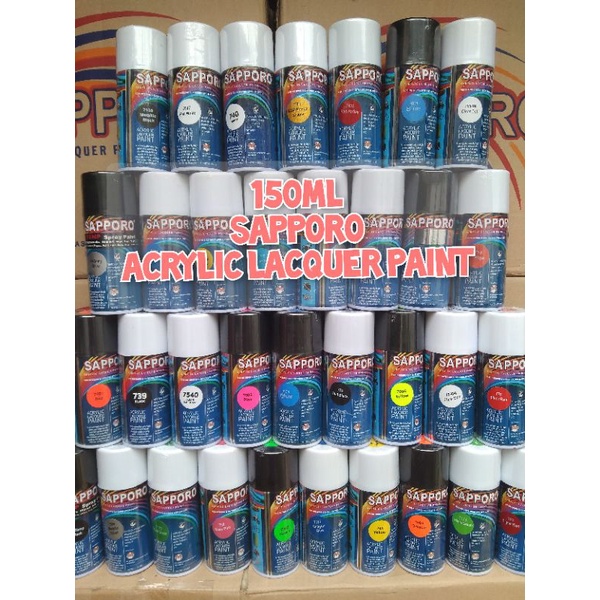 sapporo 150ml pilok pilox cat semprot Saporo sapporo 150ml black  749 primer grey 768 774 dull black
