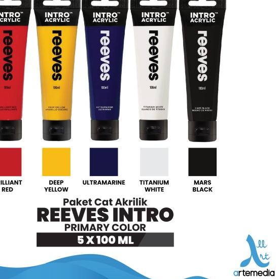 

Paket Cat Akrilik Reeves Acrylic Color Promo Set - PRIMARY 5x100ml