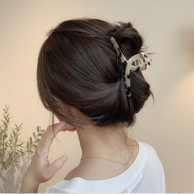 JEDAI SHARK HIGH-END MOTIF MARBLE LEOPARD MACAN MARBEL HAIRCLIP HAIR CLIP CLAW JEPIT JUMBO JEPITAN RAMBUT KOREA PREMIUM KOREAN TRENDY INSTAGRAM  CEPOL