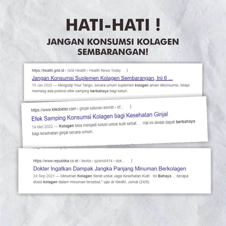

Minuman nutrisi untuk kulit mencegah keriput dan penuaan dini BPOM Colocolla