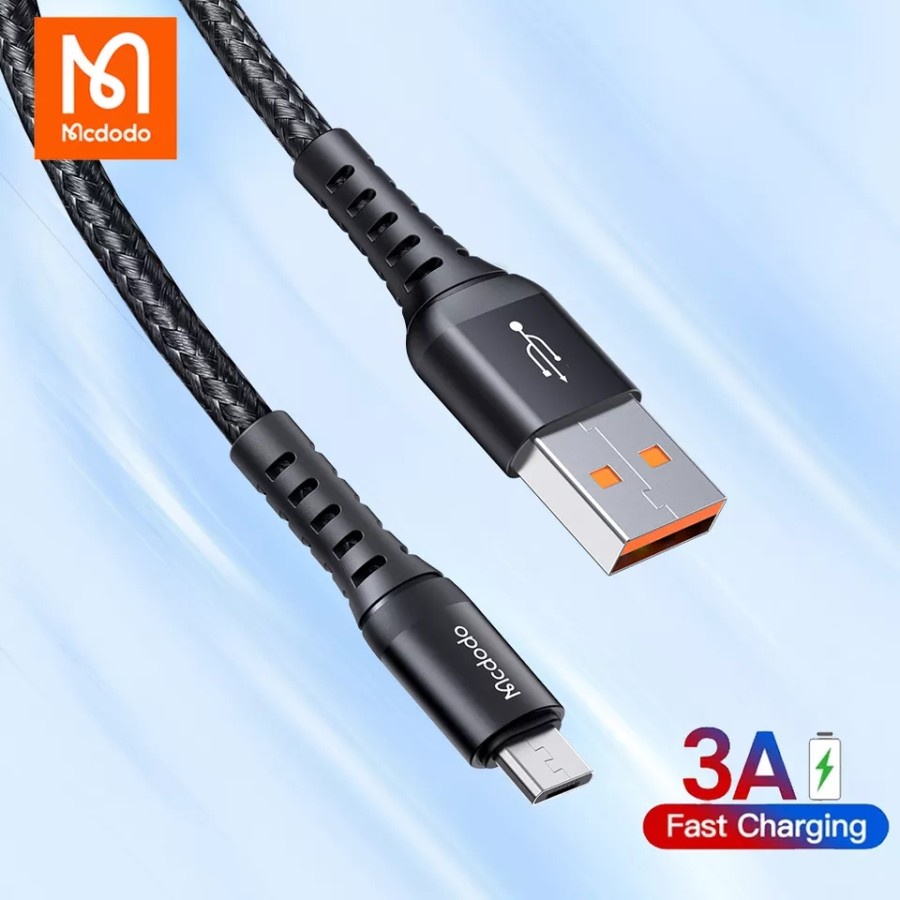 MCDODO Kabel Micro 3A QC 4.0 Braided Nylon Aluminium