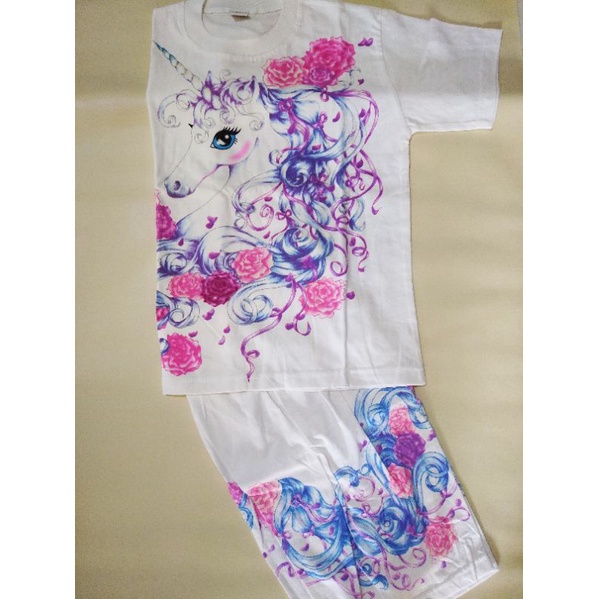 marsella setelan kaos KATUN 100% marsela santai anak boy girl XL