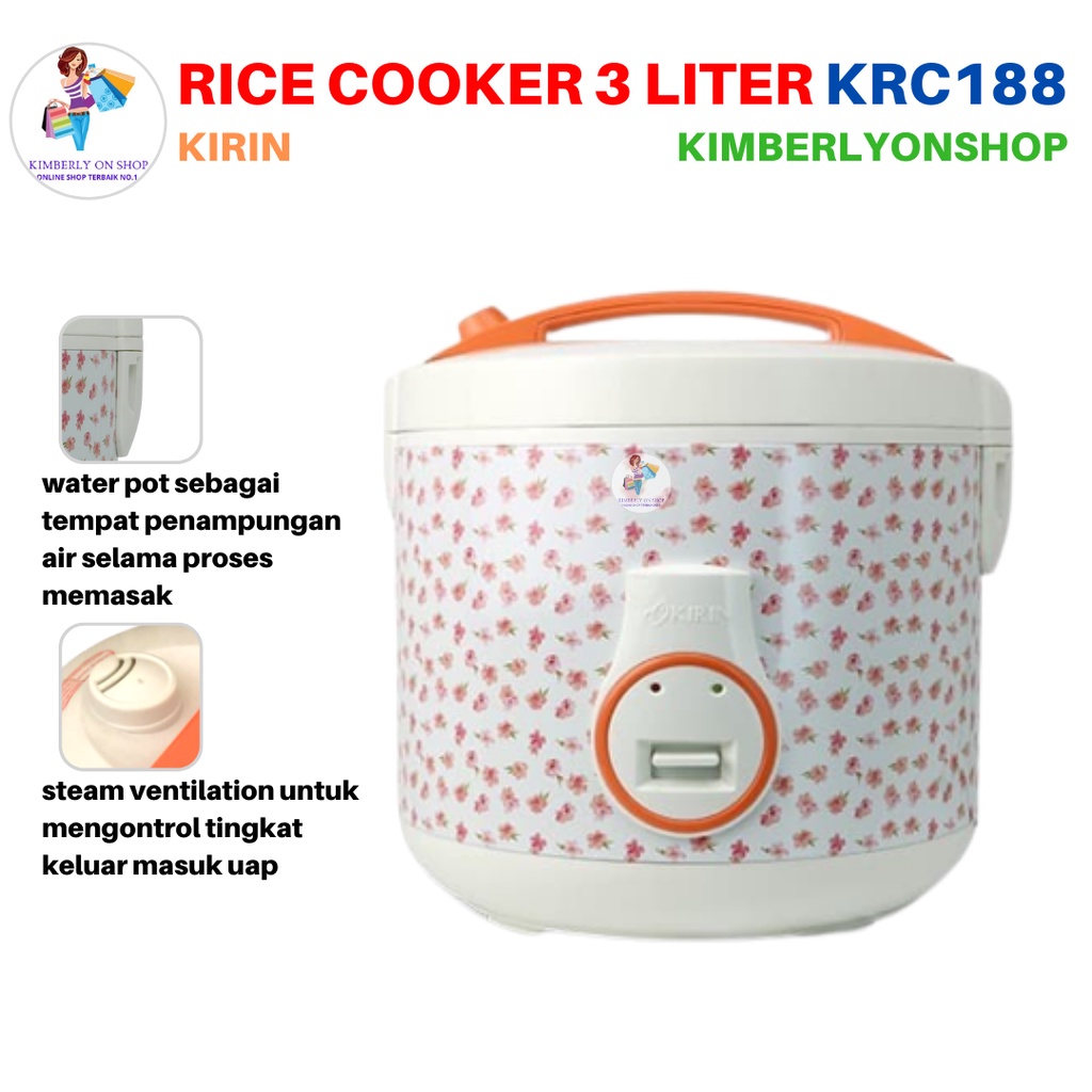 Rice Cooker Magic com 3 Liter KRC 188 Kirin