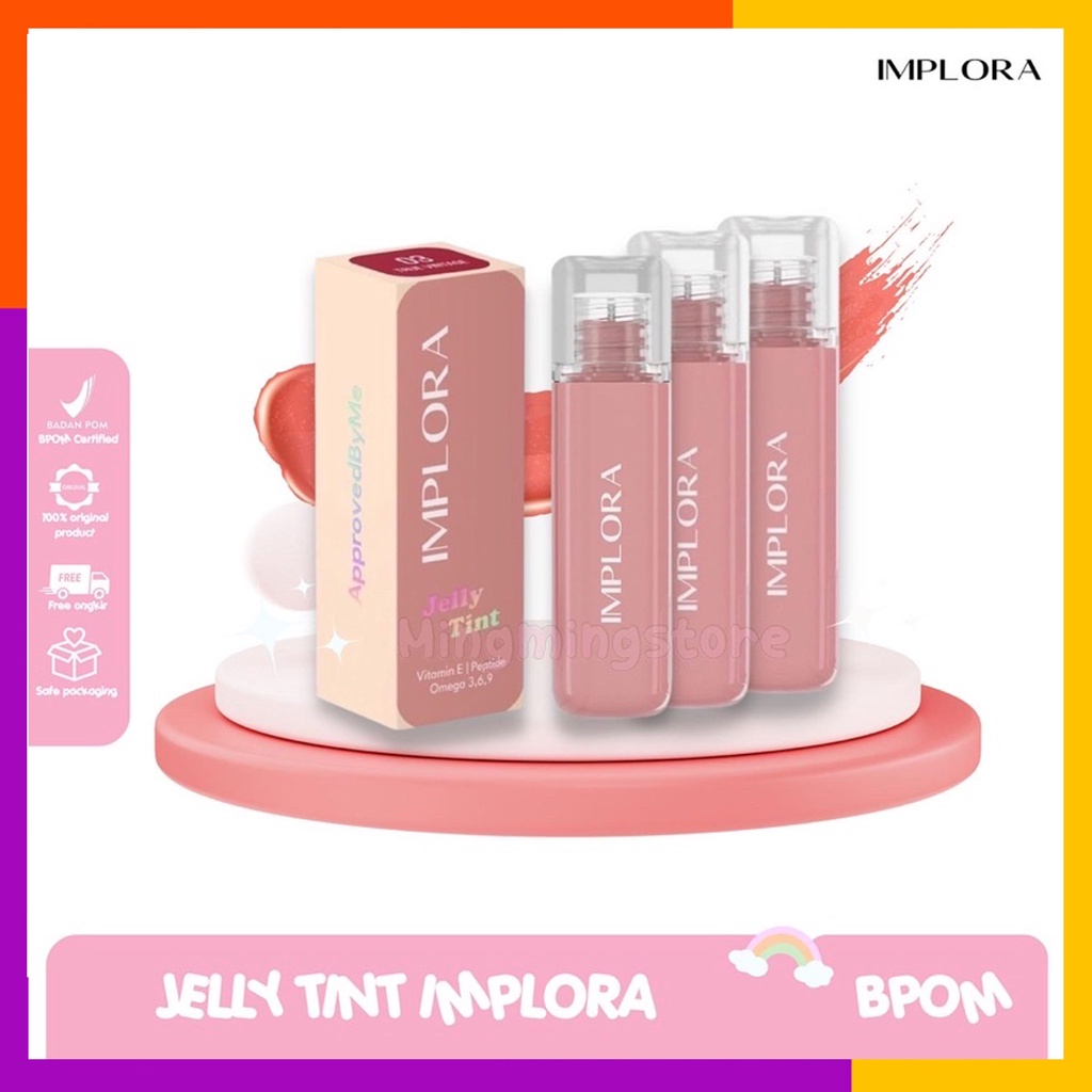 IMPLORA Jelly Tint | Lip Tint Glossy | BPOM