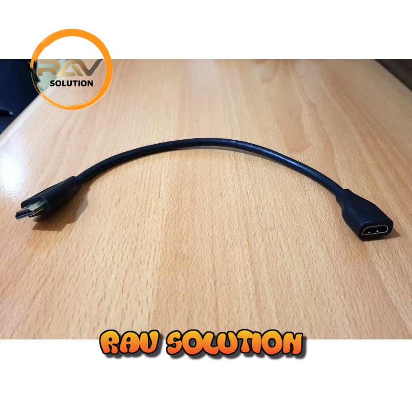 KABEL HDMI MALE FEMALE 30CM PERPANJANGAN / EXTENDER 30 CM / EXTENSION