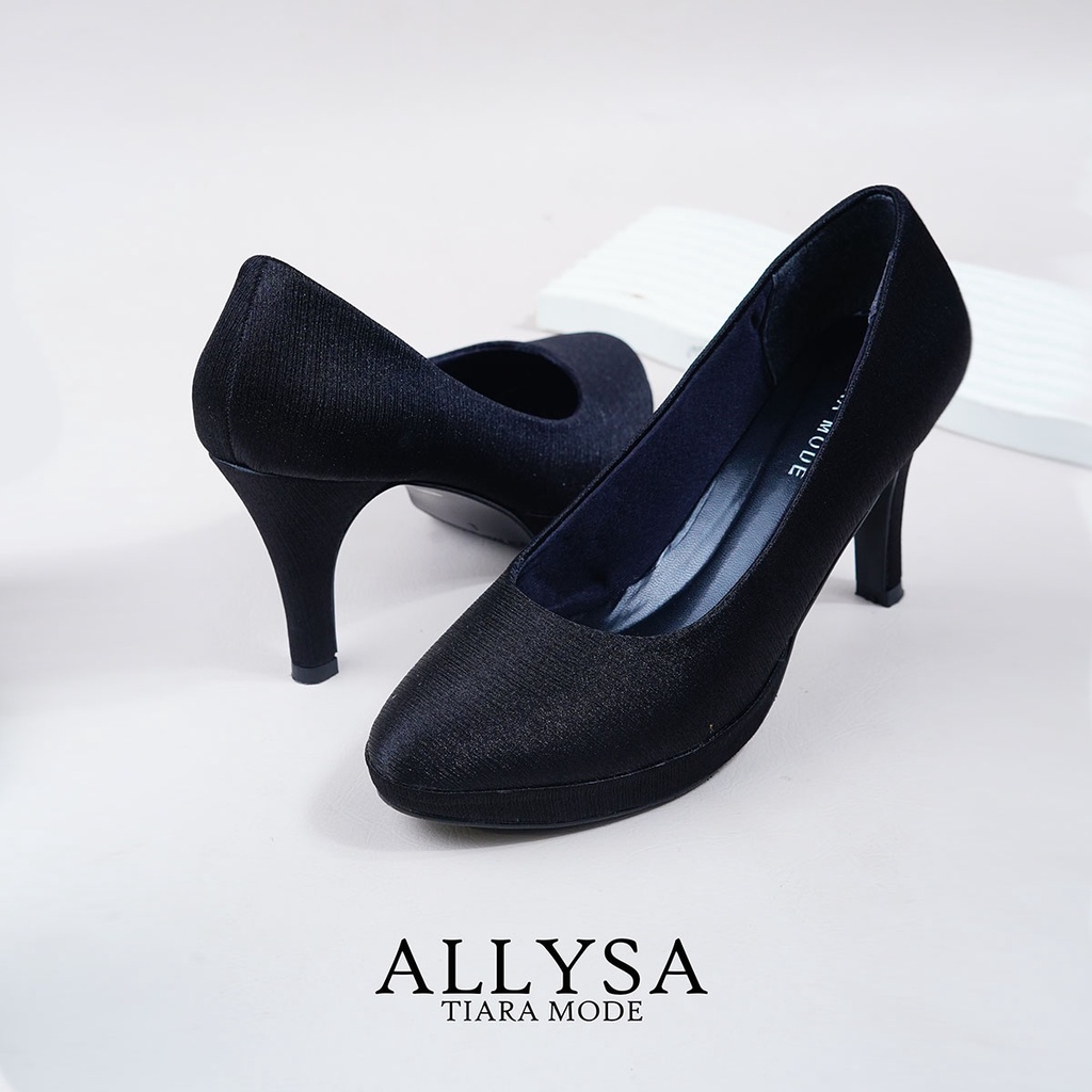 Sepatu Kerja Pantofel Wanita Heel 9 Cm ALLYSA - Tiara Mode ( ada Ukuran 41 )