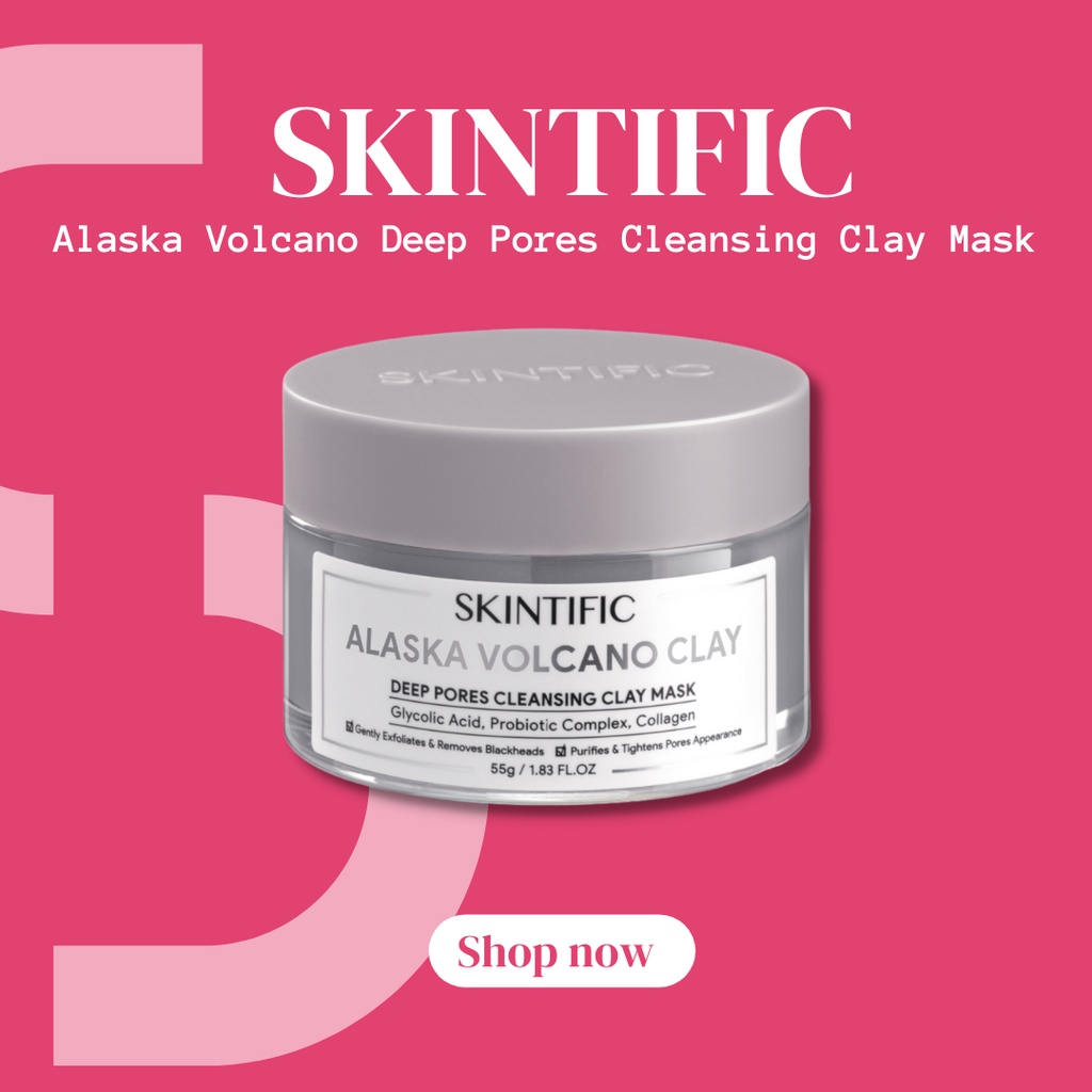 SKINTIFIC Alaska Volcano Clay Mask Deep Pores Cleansing Mud Mask 55g