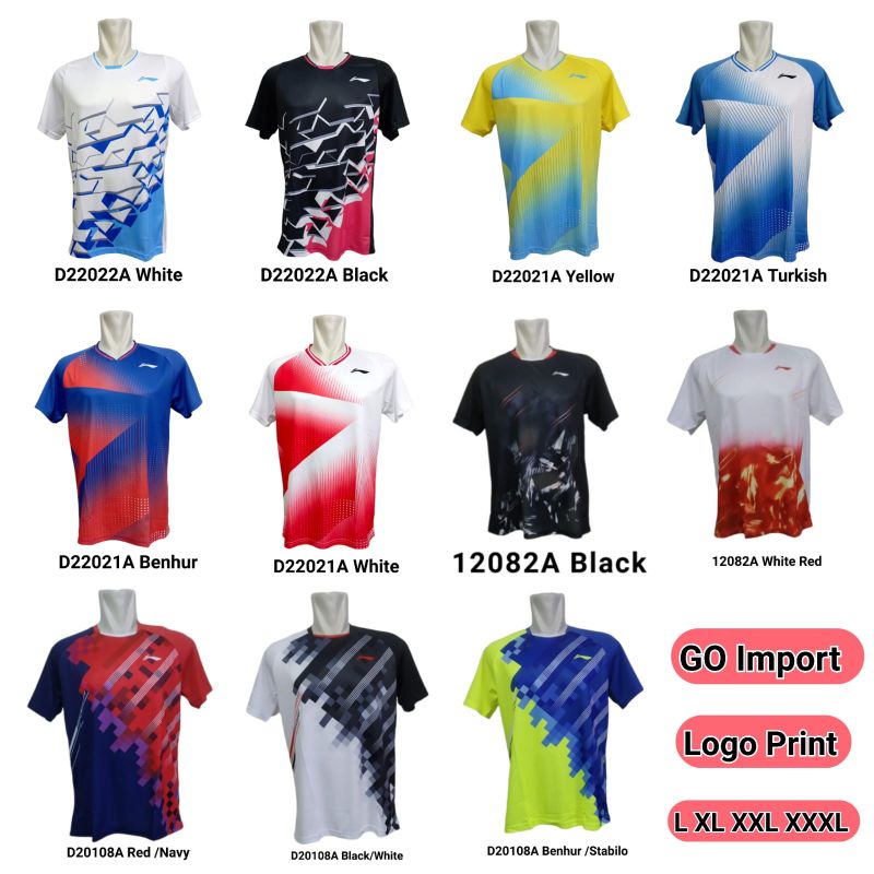 Jersey Badminton Premium LN Import / Kaos Bulutangkis Dewasa Import Jersey Badminton Premium Kaos Bulutangkis Import Printing Sublimasi / Sport Collection Jakarta