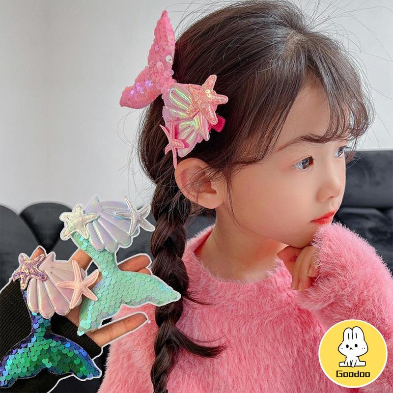 Jepit Rambut Mermaid Korea Kartun Lucu Hair Claw Anak-anak Aksesoris Rambut -Doo