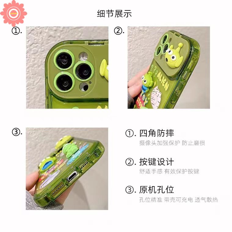 Flip Make Up Mirror Case Untuk Y12i Y17 Y12 Y15 Y20 Y20i Y20s Y12S Y11 Y20s G Y11s Y20A Y12A Y20G Y30G Y91C Y1S Toy Story Lucu Alien Strawberry Bear Losto Soft Cover Case Belakang