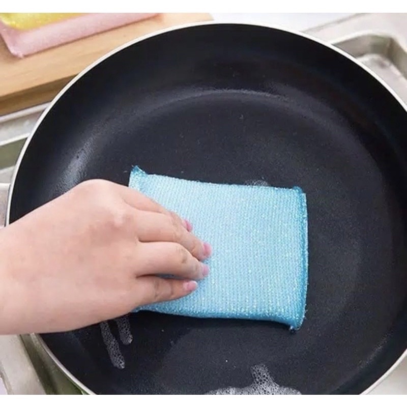 Spon Cuci Piring Sponge Spons Busa Gosok Diswash Scouring Cleaning Pad Panci