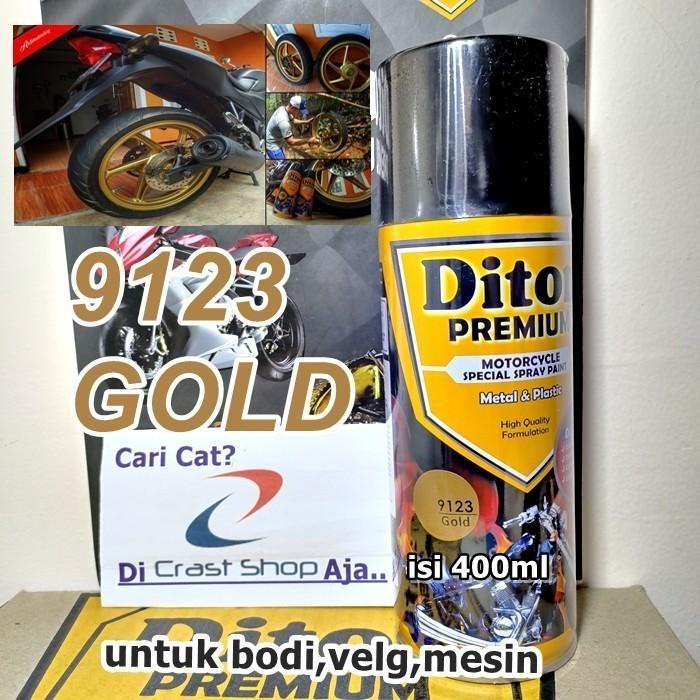Cat Pilox Diton Premium Gold 9123 400Cc Warna Emas Pylok Pylox Pilok